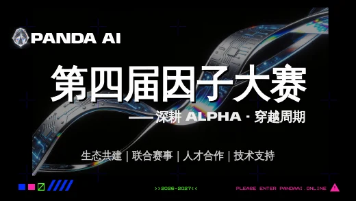 第四届因子大赛价值提案封面或发布截图